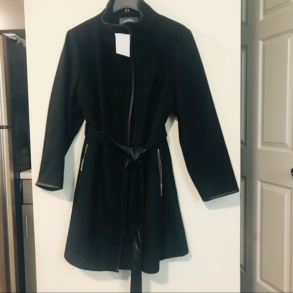 NWT✨Vince Camuto Wool Blend Belted Walker Coat - Picture 3 of 11